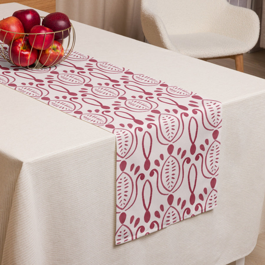 Alison Petal Throne Table Runner mockup 1