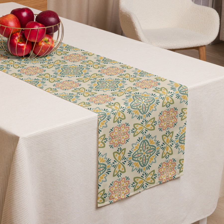 Picnik Lotus Table Runner mockup 1