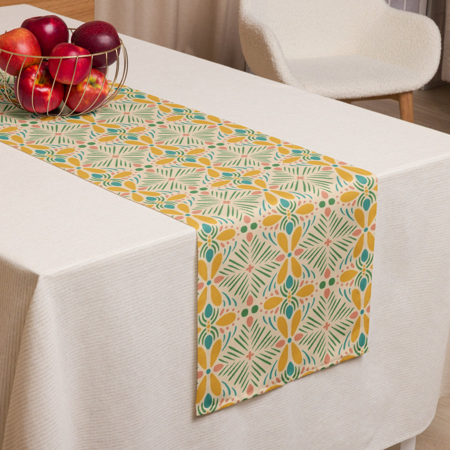 Sunshine Petal Table Runner mockup 1