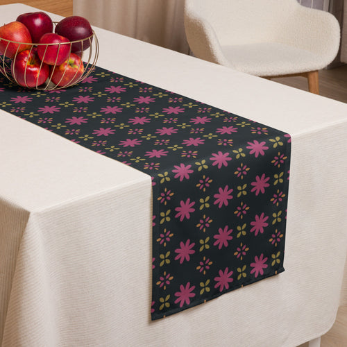 Disco Petal Scatter Table Runner mockup 1 pattern preview