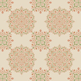 Peach Paisley Tile