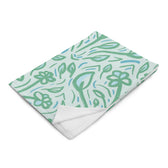 Teal Vine Damask