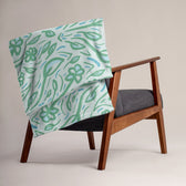 Teal Vine Damask — 50