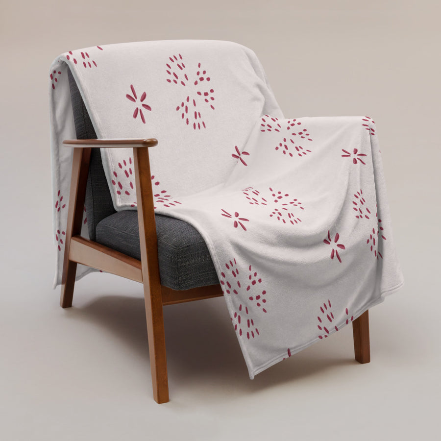 Alison Scatter Sunshine Fleece Blanket mockup 1