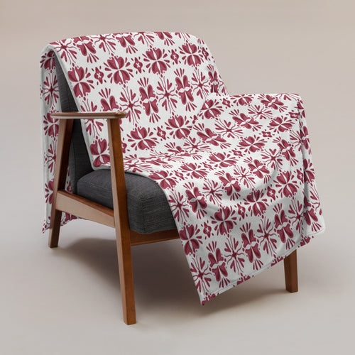 Alison Spice Cabinet Fleece Blanket mockup 1 pattern preview