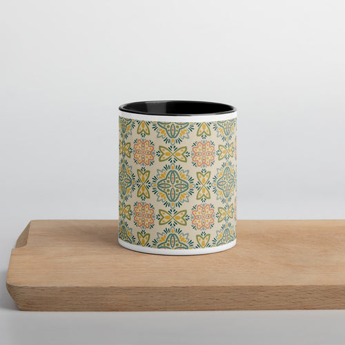 Picnik Lotus Color Inside Mug mockup 1 pattern preview