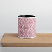 Rose Damask — 11 oz / Black Inside
