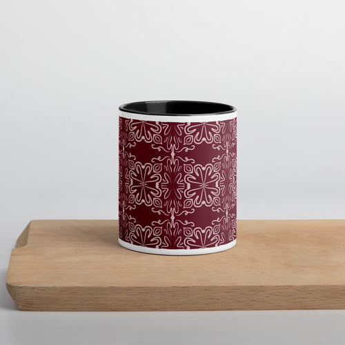 Crimson Garden Color Inside Mug mockup 1 pattern preview