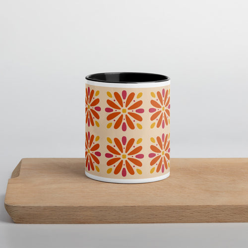 Sunburst Daisy Color Inside Mug mockup 1 pattern preview