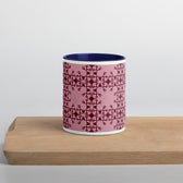 Crimson Scrollwork — 11 oz / Navy Inside