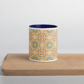 Folk Cross Tile — 11 oz / Navy Inside