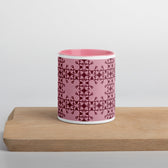 Crimson Scrollwork — 11 oz / Pink Inside