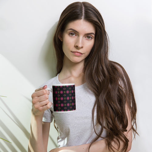 Disco Petal Scatter Mug mockup 1 pattern preview